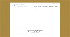 Desktop Screenshot of gitarrenschule-muenchen.de