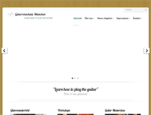 Tablet Screenshot of gitarrenschule-muenchen.de